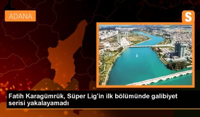 Fatih Karagümrük, Süper Lig’in ilk bölümünde galibiyet serisi yakalayamadı