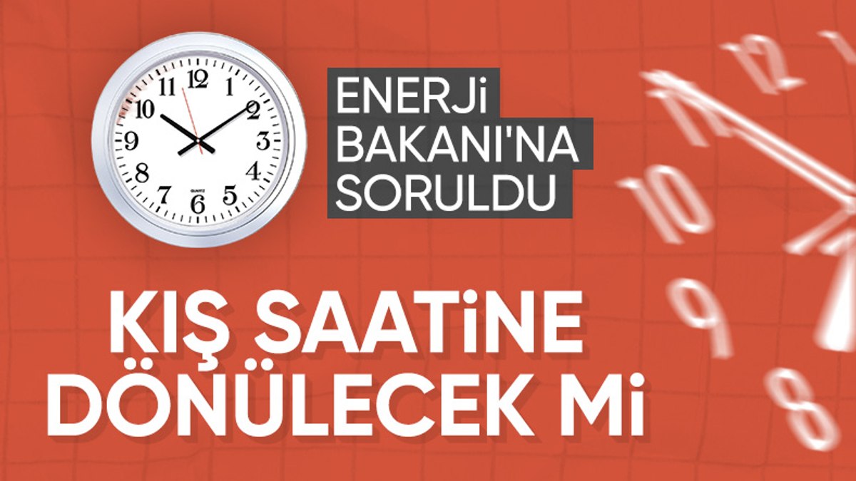 Alparslan Bayraktar, kış saati uygulamasıyla ilgili konuştu
